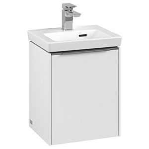 Villeroy and Boch Subway 3.0 vanity unit C58300VF 35.1x42.9x30.9cm, hinge left / handle aluminum glossy, pure white