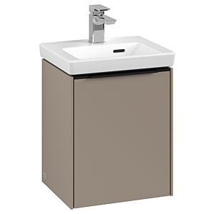 Villeroy and Boch Subway 3.0 vanity unit C58301VM 35.1x42.9x30.9cm, hinge left / handle Volcano black, taupe
