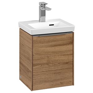 Villeroy and Boch Subway 3.0 vanity unit C58400RH 35.1x42.9x30.9cm, hinge right / handle aluminum glossy, kansas oak