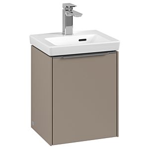 Villeroy and Boch Subway 3.0 vanity unit C58400VM 35.1x42.9x30.9cm, hinge right / handle aluminum glossy, taupe