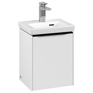 Villeroy and Boch Subway 3.0 vanity unit C58401VF 35.1x42.9x30.9cm, hinge right / handle Volcano black, pure white