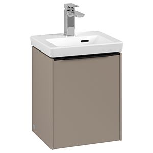 Villeroy and Boch Subway 3.0 vanity unit C58401VM 35.1x42.9x30.9cm, hinge right / handle Volcano black, taupe