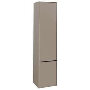Villeroy and Boch Subway 3.0 cabinet C58701VM 40x171x36.2cm, hinge right / handle Volcano black, taupe