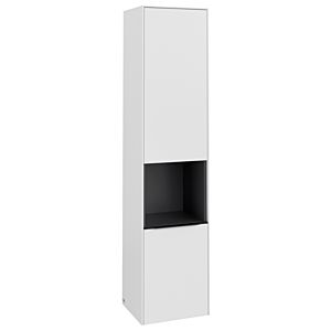 Villeroy and Boch Subway 3.0 cabinet C58801VF 40x171x36.2cm, hinge left / handle Volcano black, pure white
