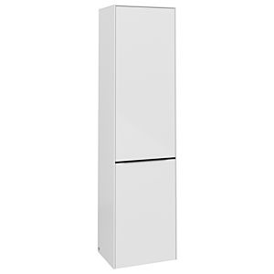Villeroy and Boch Subway 3.0 cabinet C59201VE 40x171x36.2cm, hinge left / handle Volcano black, brilliant white
