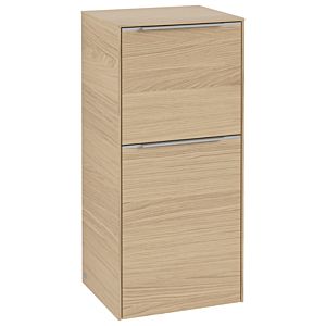 Villeroy und Boch Subway 3.0 Seitenschrank C59400VJ 40x86x36,2cm, Schanier links/Griff Aluminium glänzend, nordic oak