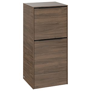 Villeroy and Boch Subway 3.0 side cabinet C59401VH 40x86x36.2cm, hinge left / handle Volcano black, arizona oak