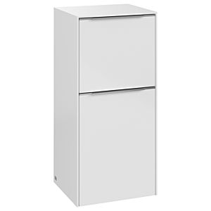 Villeroy and Boch Subway 3.0 side cabinet C59500VE 40x86x36.2cm, hinge right / handle aluminum glossy, brilliant white
