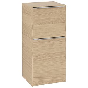 Villeroy und Boch Subway 3.0 Seitenschrank C59500VJ 40x86x36,2cm, Schanier rechts/Griff Aluminium glänzend, nordic oak