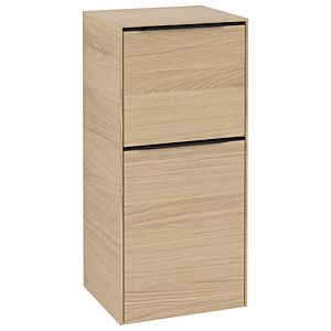 Villeroy und Boch Subway 3.0 Seitenschrank C59501VJ 40x86x36,2cm, Schanier rechts/Griff Volcano black, nordic oak