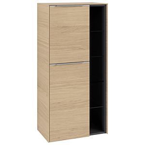 Villeroy und Boch Subway 3.0 Mittelschrank C59800VJ 57,4x120x36,2cm, Schanier links/Griff Aluminium glänzend, nordic oak