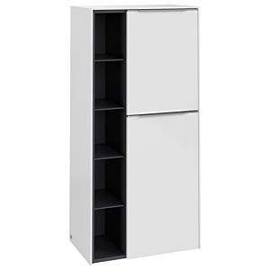 Villeroy and Boch Subway 3.0 middle cabinet C59900VE 57.4x120x36.2cm, hinge right / handle aluminum glossy, brilliant white