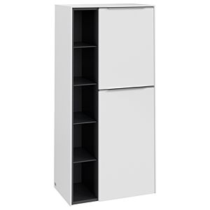 Villeroy and Boch Subway 3.0 center cabinet C59900VF 57.4x120x36.2cm, hinge right / handle aluminum glossy, pure white