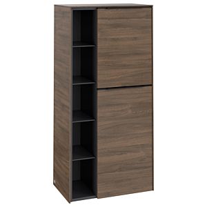 Villeroy and Boch Subway 3.0 center cabinet C59901VH 57.4x120x36.2cm, hinge right / handle Volcano black, arizona oak