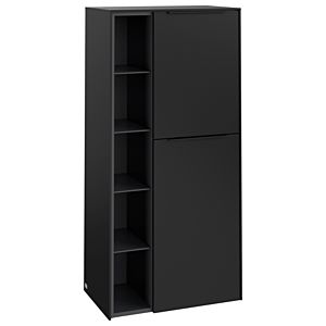 Villeroy et Boch Subway 3.0 meuble central C59901VL 57,4x120x36,2cm, charnière à droite / poignée Volcano black, volcano black