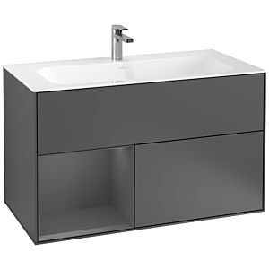 Villeroy and Boch Finion Villeroy and Boch Finion F030GKGK 99.6x59.1x49.8cm, shelf left Anthracite matt, Anthracite matt