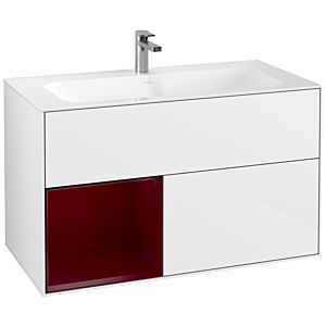 Villeroy et Boch Finion Villeroy et Boch F030HBGF 99,6x59,1x49,8cm, étagère à gauche Peony , laqué blanc brillant