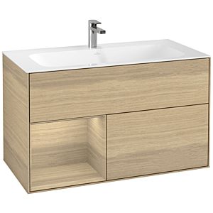 Villeroy et Boch Finion Villeroy et Boch F030PCPC 99,6x59,1x49,8cm, étagère à gauche Oak Veneer , Oak Veneer