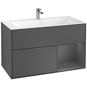 Villeroy and Boch Finion Villeroy and Boch Finion F040GKGK 99.6x59.1x49.8cm, shelf on the right Anthracite matt, Anthracite matt