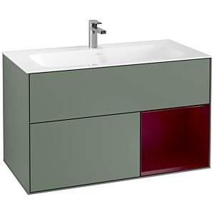 Villeroy and Boch Finion Villeroy and Boch Finion F040HBGM 99.6x59.1x49.8cm, shelf on the right Peony , Olive Matt Lacquer