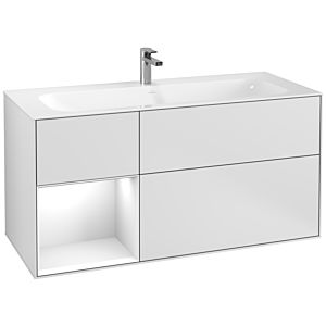 Villeroy and Boch Finion Villeroy and Boch Finion F060GFMT 119.6x59.1cm, shelf left Glossy white lacquer, white matt lacquer