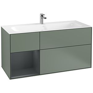 Villeroy and Boch Finion Villeroy and Boch Finion F060HGGM 119.6x59.1cm, shelf left Midnight Blue Matt Lacquer , Olive Matt Lacquer