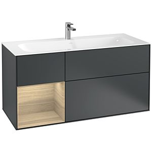 Villeroy and Boch Finion Villeroy and Boch Finion F060PCHG 119.6x59.1cm, shelf left Oak Veneer , Midnight Blue Matt Lacquer