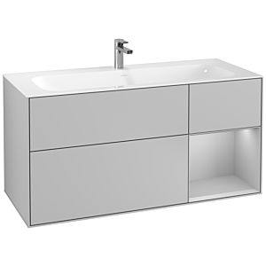 Villeroy and Boch Finion Villeroy and Boch Finion F070GJGJ 119.6x59.1cm, shelf on the right light gray matt, light gray matt