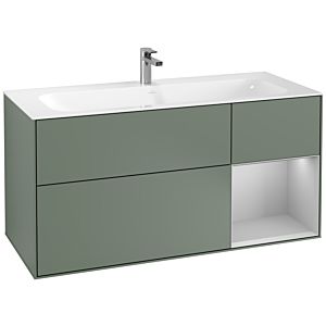 Villeroy and Boch Finion Villeroy and Boch Finion F070GJGM 119.6x59.1cm, shelf right light gray matt, Olive Matt Lacquer