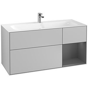 Villeroy and Boch Finion Villeroy and Boch Finion F070GKGJ 119.6x59.1cm, shelf on the right anthracite matt, light gray matt