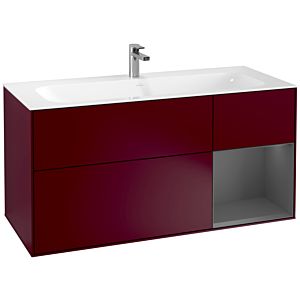 Villeroy et Boch Finion Villeroy et Boch F070GKHB 119,6x59,1cm, étagère droite anthracite mat, Peony Matt