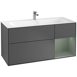 Villeroy and Boch Finion Villeroy and Boch Finion F070GMGK 119.6x59.1cm, shelf on the right Olive Matt Lacquer , anthracite matt