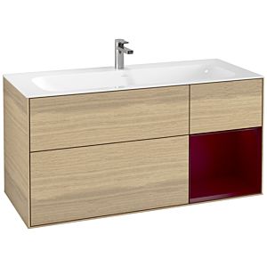 Villeroy et Boch Finion Villeroy et Boch F070HBPC 119,6x59,1cm, étagère à droite Peony , Oak Veneer