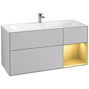 Villeroy and Boch Finion Villeroy and Boch Finion F070HFGJ 119.6x59.1cm, shelf right gold matt, light gray matt