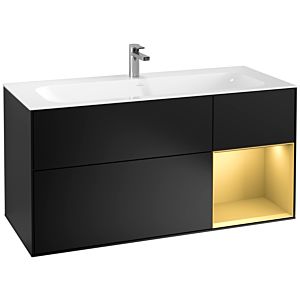 Villeroy and Boch Finion Villeroy and Boch Finion F070HFPD 119.6x59.1cm, shelf right gold matt, black matt lacquer