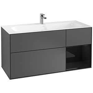 Villeroy and Boch Finion Villeroy and Boch Finion F070PHGK 119.6x59.1cm, shelf on the right Glossy Black Lacquer , anthracite matt