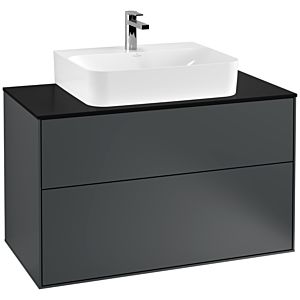 Villeroy et Boch Finion Villeroy et Boch F10200HG 100x60.3x50.1cm, plaque de finition noir mat, Midnight Blue Matt Lacquer