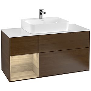Villeroy and Boch Finion Villeroy and Boch Finion F161PCGN 120cm, white matt Oak Veneer , shelf left Oak Veneer , Oak Veneer veneer
