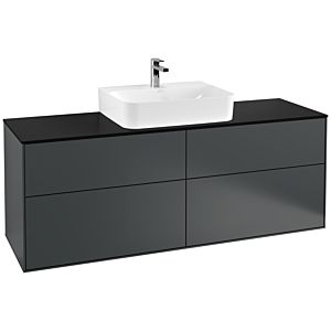 Villeroy and Boch Finion Villeroy and Boch Finion F19200HG 160x60.3cm, cover plate black matt, Midnight Blue Matt Lacquer