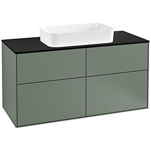 Villeroy and Boch Finion Villeroy and Boch Finion F26200GM 120x60.3cm, cover plate black matt, Olive Matt Lacquer