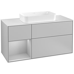 Villeroy and Boch Finion Villeroy and Boch Finion F291GJGJ 120cm, cover plate white matt, shelf left light gray matt, light gray matt