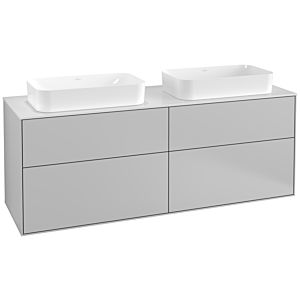 Villeroy und Boch Finion Waschtischunterschrank F31100GJ 160x60,3cm, Abdeckplatte white matt, Light grey matt
