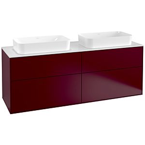 Villeroy und Boch Finion Waschtischunterschrank F31100HB 160x60,3cm, Abdeckplatte white matt, Peony Matt