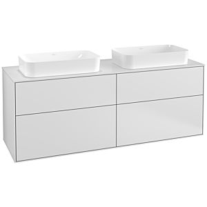 Villeroy und Boch Finion Waschtischunterschrank F31100MT 160x60,3cm, Abdeckplatte white matt, White matt lacquer