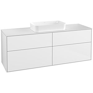 Villeroy et Boch Finion Villeroy et Boch F32100GF 160x60.3cm, plaque de finition blanc mat, laqué blanc brillant