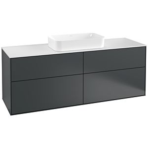 Villeroy et Boch Finion Villeroy et Boch F32100HG 160x60,3cm, plaque de finition blanc mat, Midnight Blue Matt Lacquer