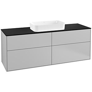 Villeroy und Boch Finion Waschtischunterschrank F32200GJ 160x60,3cm, Abdeckplatte black matt, Light grey matt