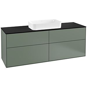Villeroy et Boch Finion Villeroy et Boch F32200GM 160x60,3cm, plaque de finition noir mat, Olive Matt Lacquer