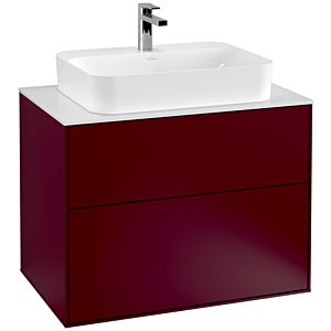 Villeroy et Boch Finion Villeroy et Boch F34100HB 80x60,3cm, plaque de finition blanc mat, Peony Matt