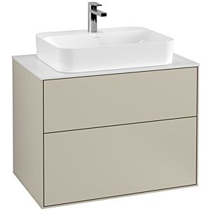 Villeroy and Boch Finion Villeroy and Boch Finion F34100HH 80x60.3cm, cover plate matt white, Sand Matt Lacquer
